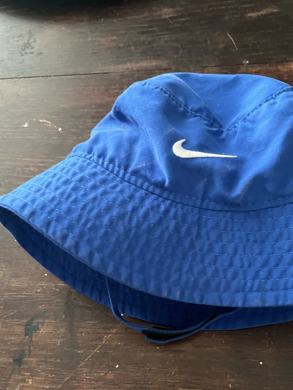 Nike infants Blue Bucket Hat with Swoosh